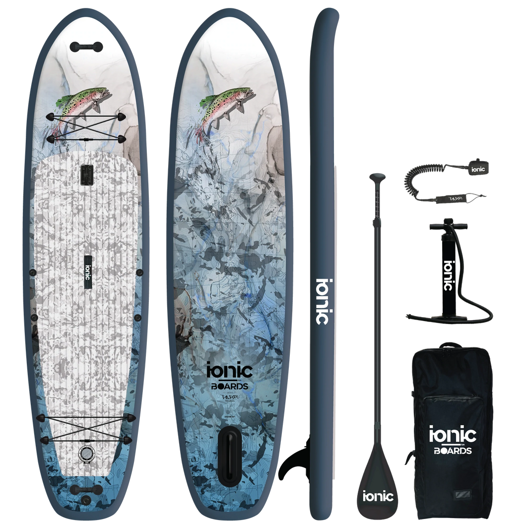 Ionic Adventure - Hook Em Edition - 11'6 Inflatable Paddle Board Package