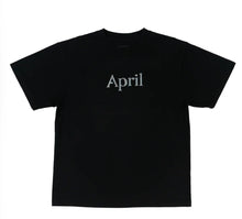 Load image into Gallery viewer, April Rhinestone Tee Limo Black