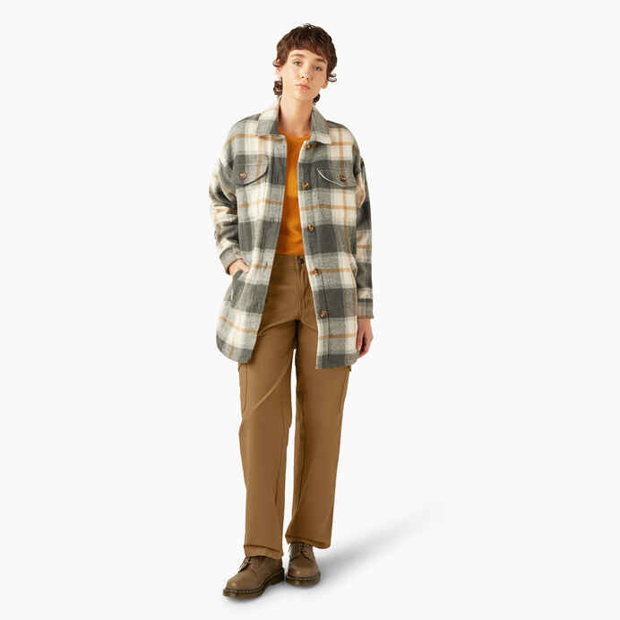 Dickies Women's Plaid Flannel Shacket