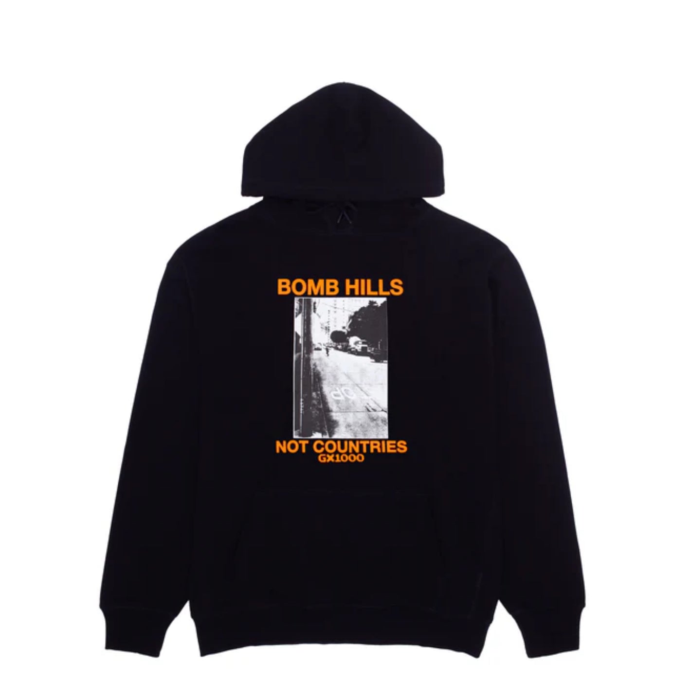 【GX1000】Bomb Hills Not Countries Tee / ORANGE GX1000 Bomb Hills T-Shirt - Black / Orange | Flatspot