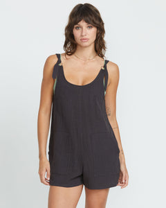 Volcom Women's Lil Tie Strap Romper