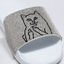 Load image into Gallery viewer, RIPNDIP Lord Nermal Rhinestone Slides