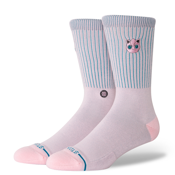 Pokemon X Stance Jigglypuff Crew Sock