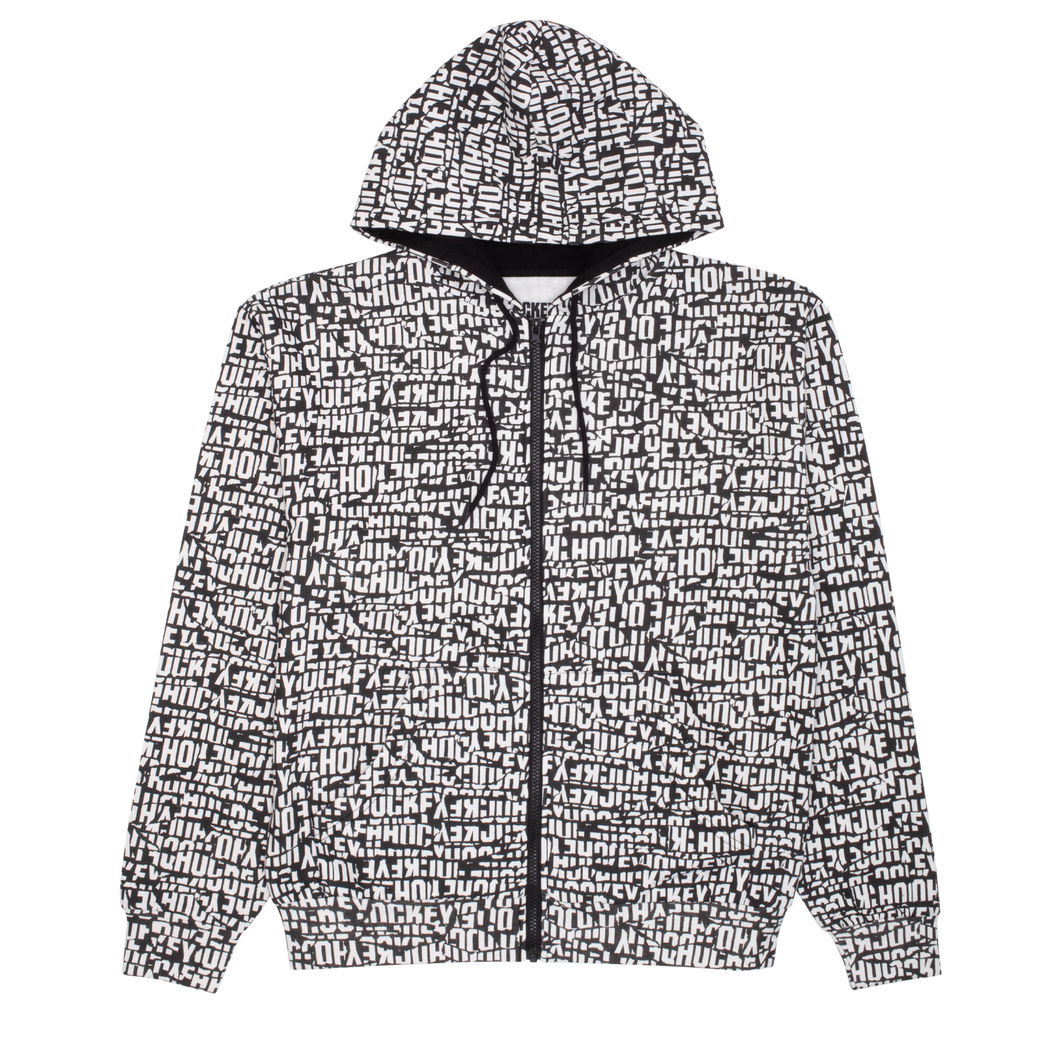 HOCKEY Torn Zip Hoodie