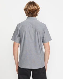 Volcom Men's Everett Oxford Short Sleeve Button Up