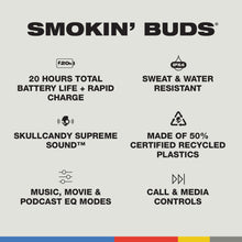 Load image into Gallery viewer, Skullcandy Smokin Buds In-Ear