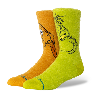 The Grinch x Stance The Grinch and Max Crew Sock
