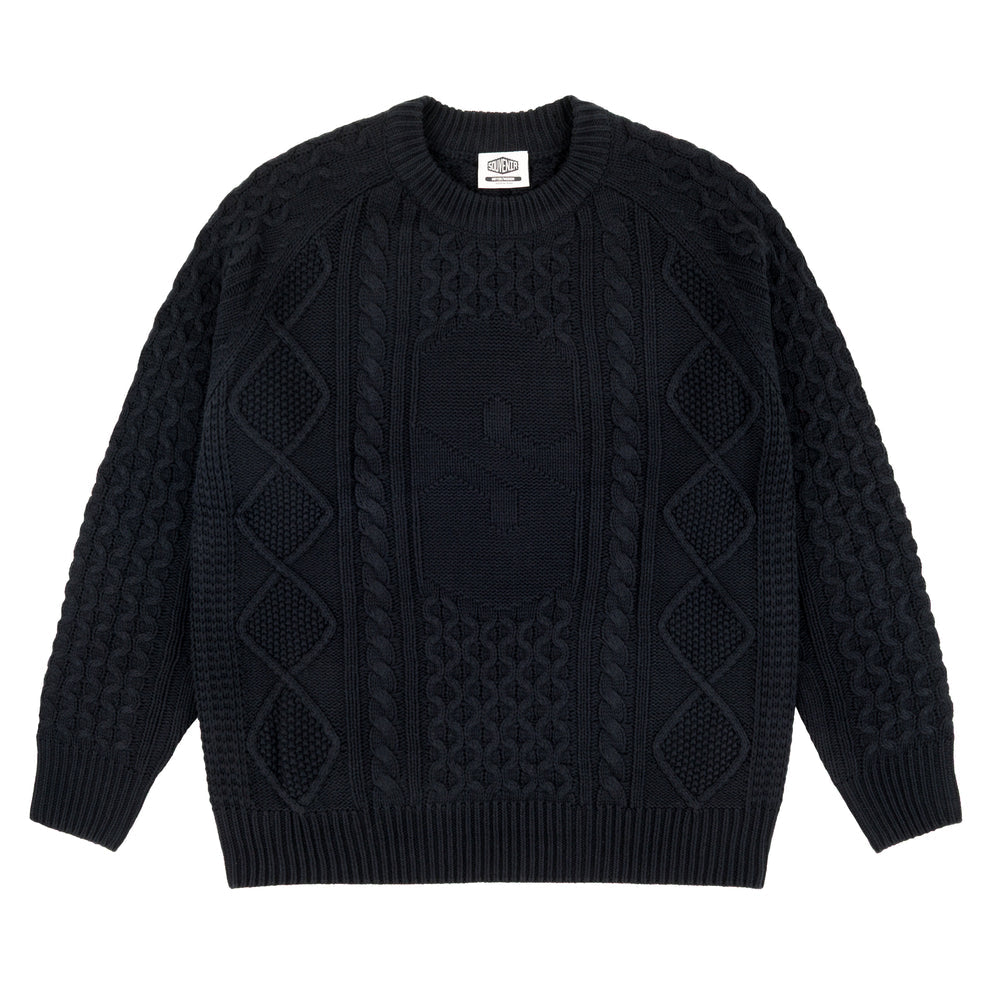 Souvenir Engineered Cable Knit Sweater