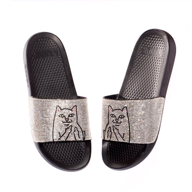 RIPNDIP Lord Nermal Rhinestone Slides