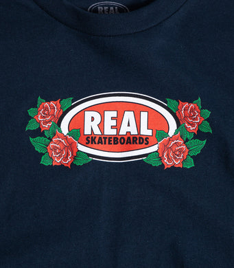 Real Skateboards Rose Oval T-Shirt