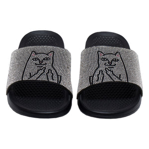 RIPNDIP Lord Nermal Rhinestone Slides