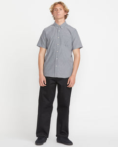 Volcom Men's Everett Oxford Short Sleeve Button Up
