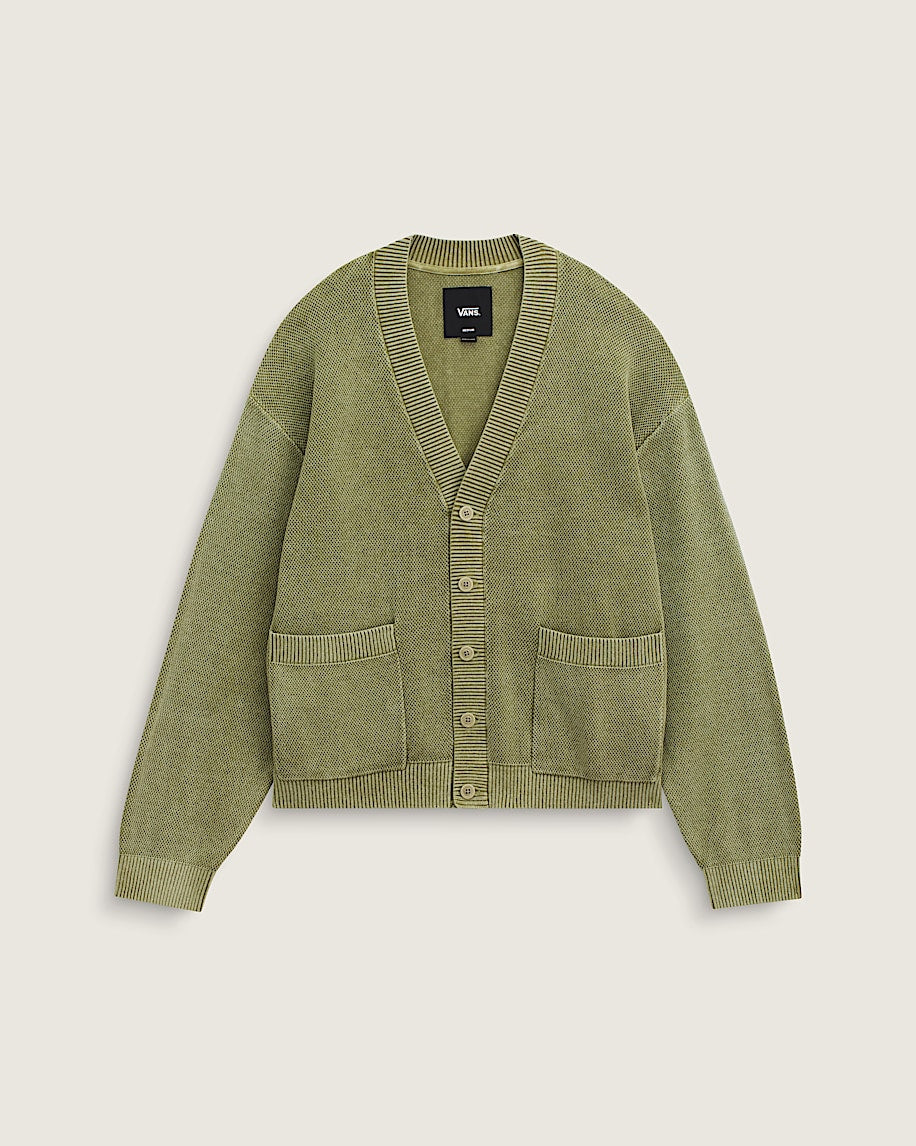 Vans Bayview Acid Wash Cardigan Sweater