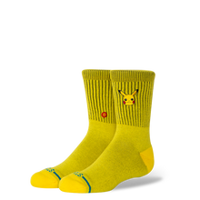 Load image into Gallery viewer, Pokemon x Stance Youth Pikachu Crew Sock