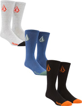 Load image into Gallery viewer, Volcom Full Stone Sock 3PK