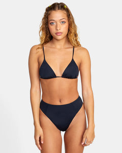 RVCA Solid High Rise Cheeky Swim Bottoms